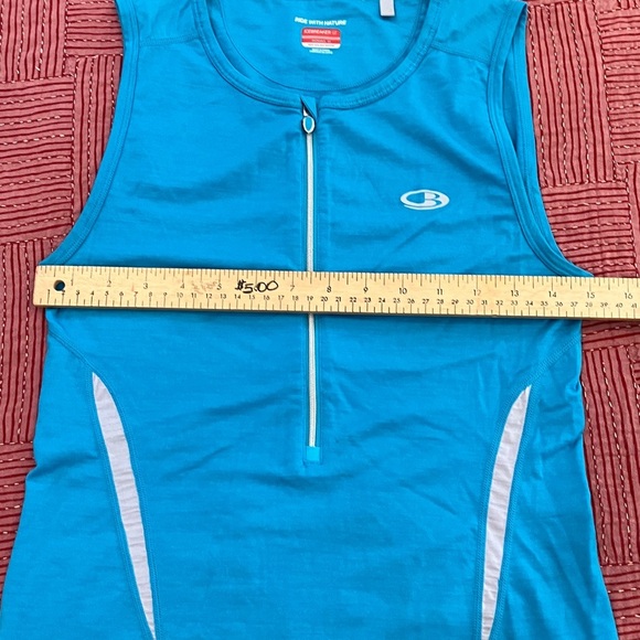 Icebreaker GT women’s medium Turquoise Sleeveless Performance run Top - Picture 8 of 16